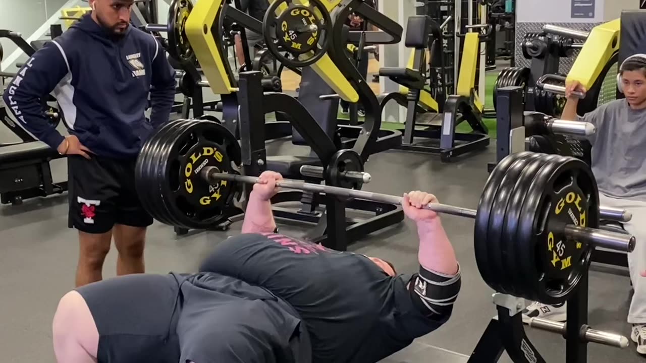 Bench Press 405 Pounds With Two Drop Sets