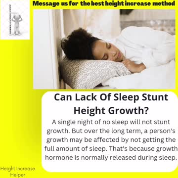 Does sleep has impact on height?