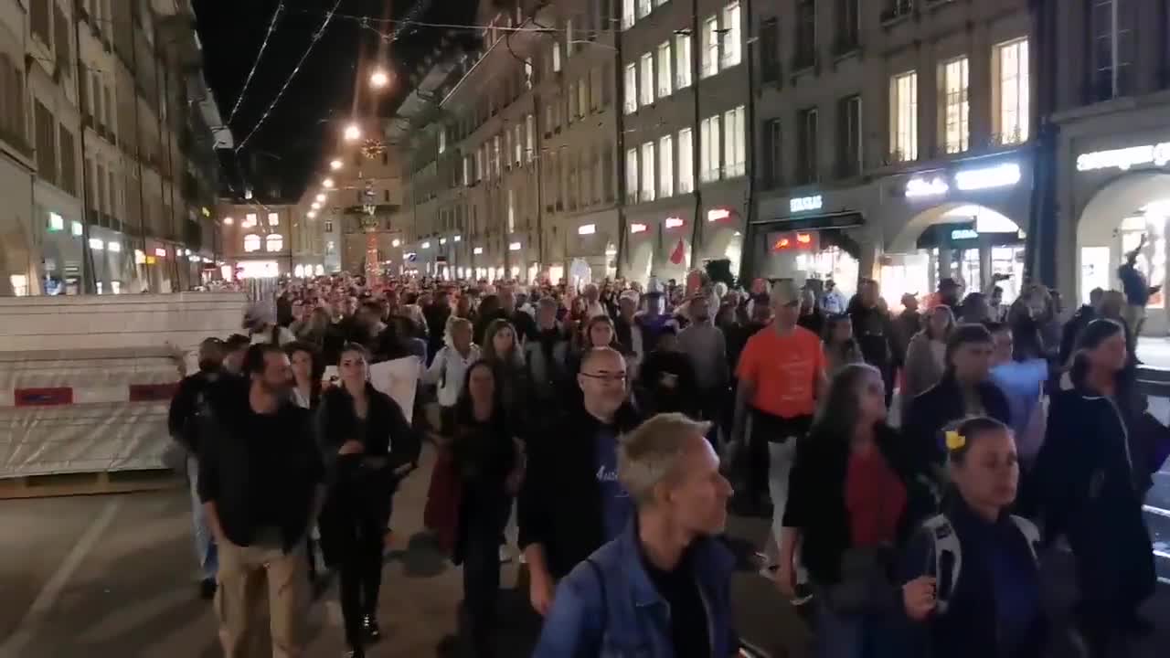 Bern, Switzerland: Massive COVID Restriction Protests Erupt