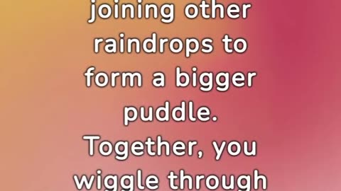 Adventure of Rain drops