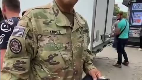 Ameriké jednotky na Ukrajině ve měste Krivoj Rog v Záporožské oblasti