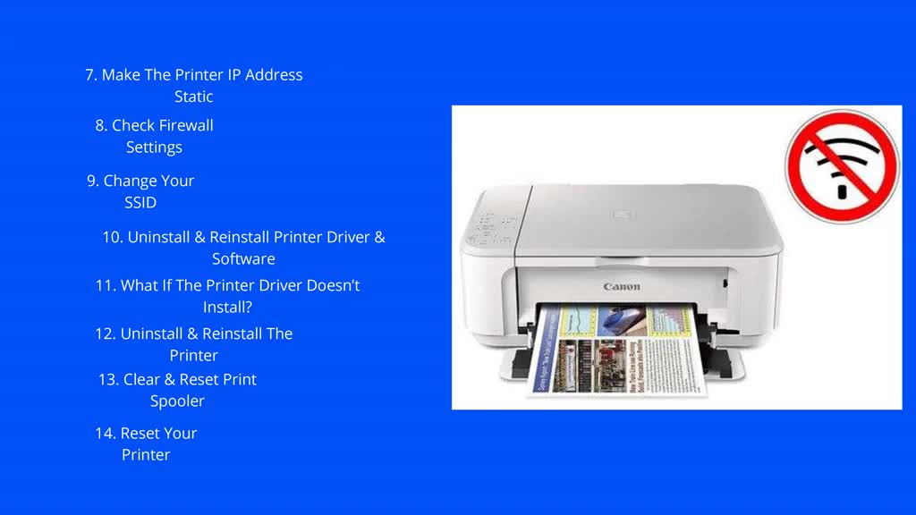 Guide To Solve Canon Printer Won’t Connect To Wifi Error | Call +1-888-272-8868