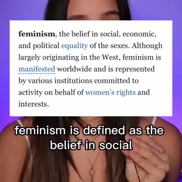 Woman figured out Feminism is a Scam...