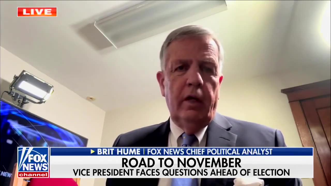 Brit Hume on Kamala interview, 10/16/2024