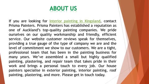 If you are looking for Interior painting in Kingsland