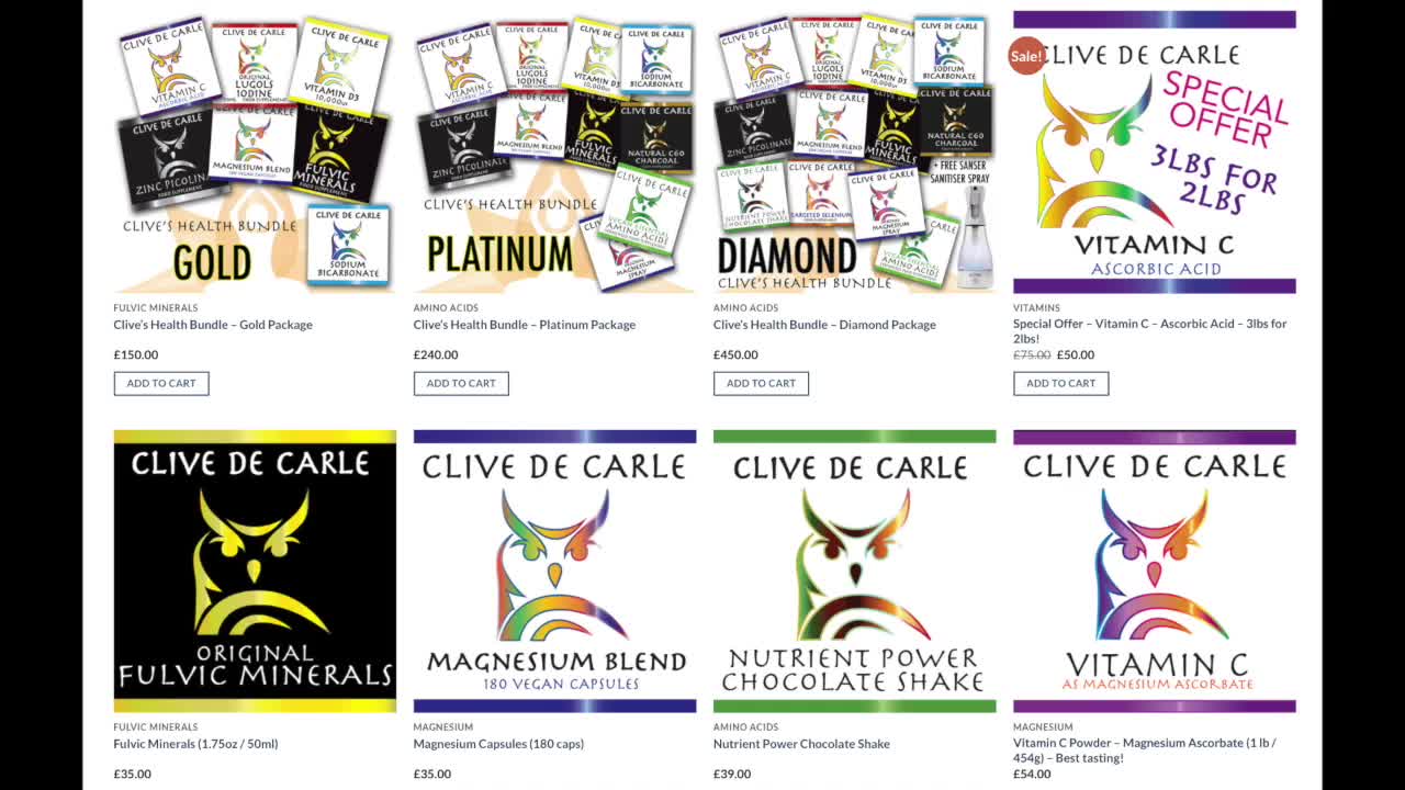 SUPPLEMENTS, WHAT TO CONSIDER, HOW MUCH TO TAKE AND HOW OFTEN WITH CLIVE DE CARLE
