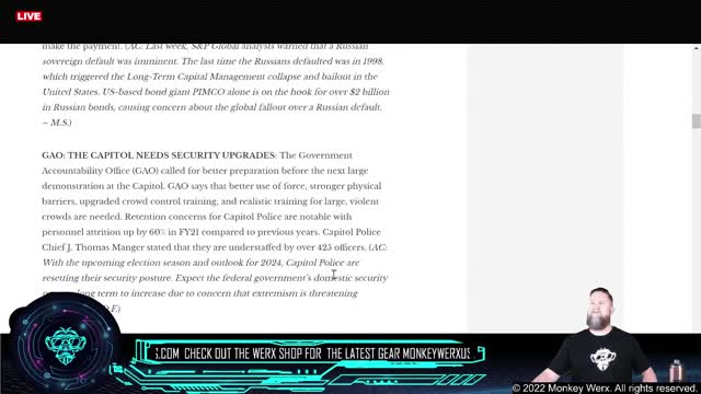 Monkeywerx - SITREP 3 14 22 Wars and Rumors of Wars