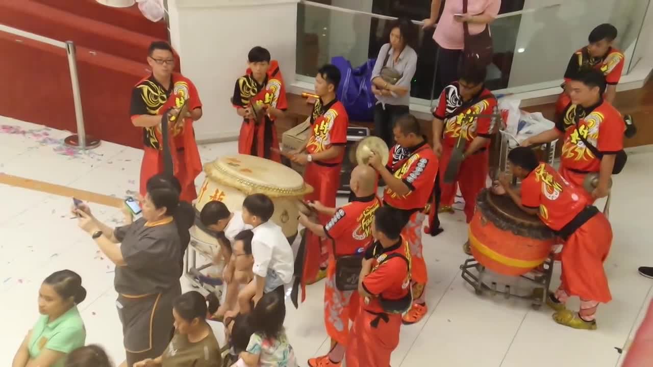 CNY 2017 - Lion and Dragon Dance performance - Bukit Timah Shopping Mall