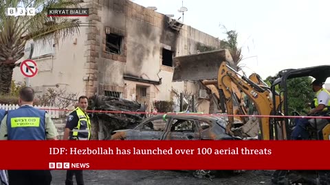 Dozens of rockets fired into Israel from Lebanon, IDF says | BBC News