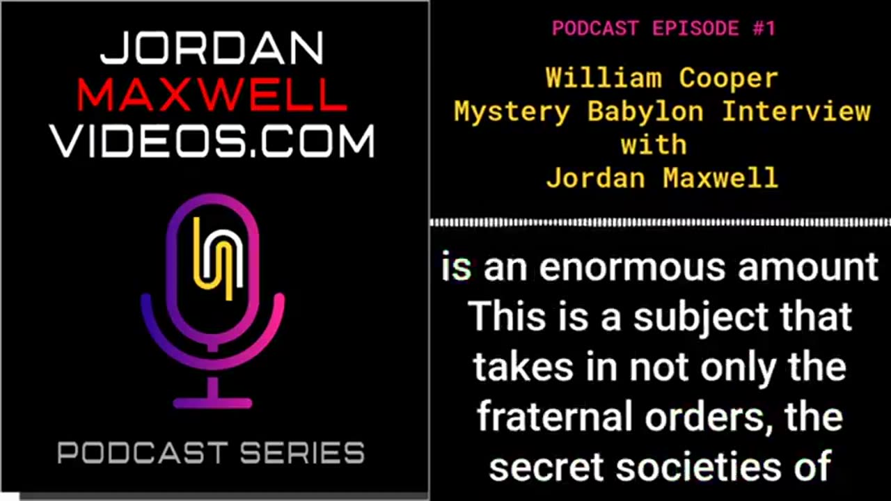 William Cooper Mystery Babylon Interview With Jordan Maxwell