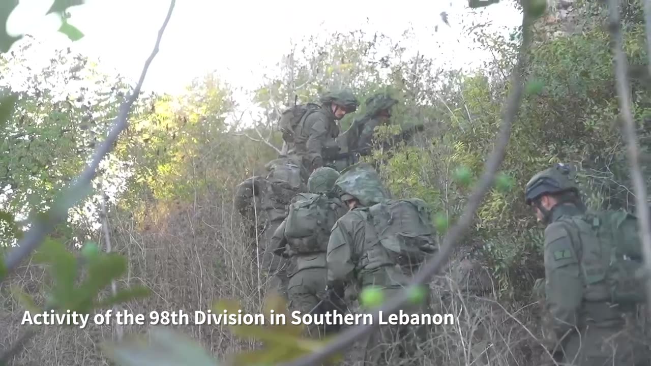 Attached is footage of the 98th Division's limited operations in southern Lebanon