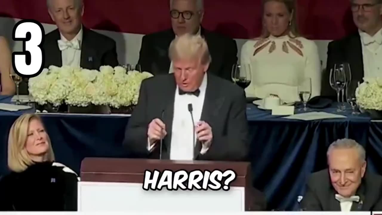 Trump's TOP 5 jokes at Al Smith dinner, including brutal roast of "white dudes for Harris"