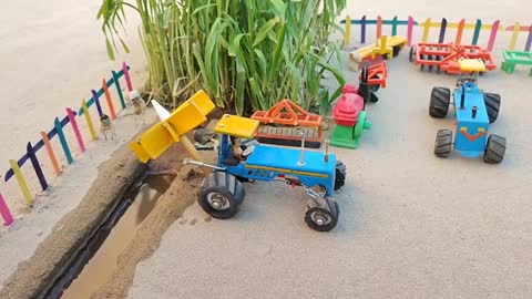 Diy Mini Tractor Agriculture irrigation system - diy tractor - @baby Creative - Creator Kids