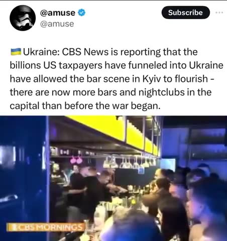 Ukranian's partying on us tax dollars