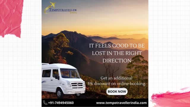 Book Tempo traveller in Delhi