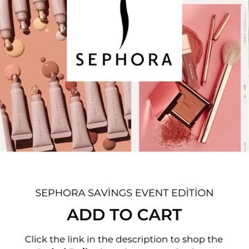 || ADD TO CART || Sephora Savings Event Edition