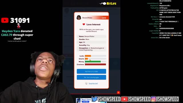 iShowSpeed Plays BITLIFE..