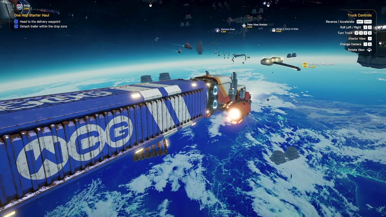 How trucking in space will look a 1,000 years from now in the future