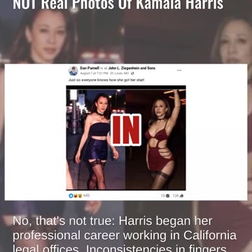 Fact Check: Images Of Woman In Short Skirts, Black Stockings Are NOT Real Photos Of Kamala Harris
