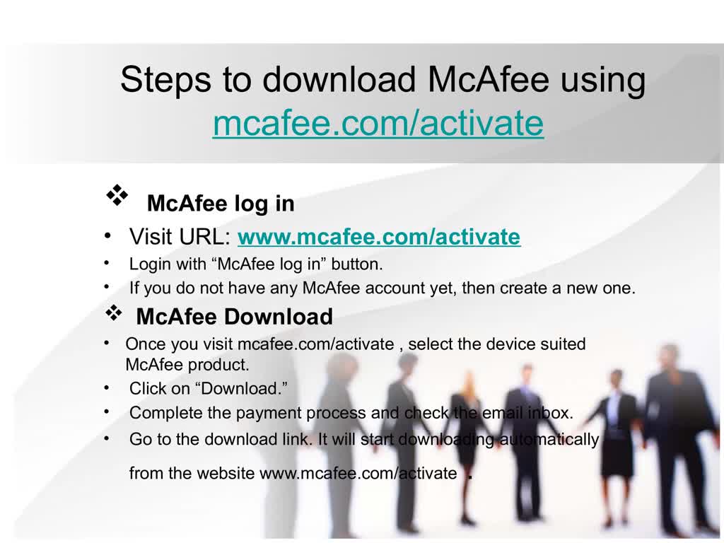 mcafee activate