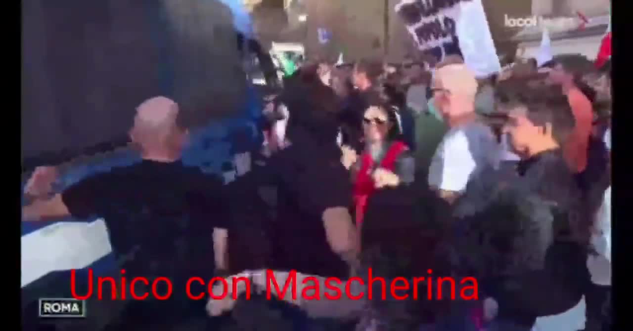 Roma Italia No Green Pass 9-oct-2021 poliziotti infiltrati