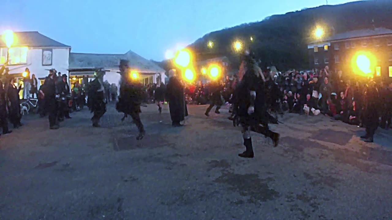 Beltane Border Morris- Fire Dance @ Boscastle's Dark Gathering 2015