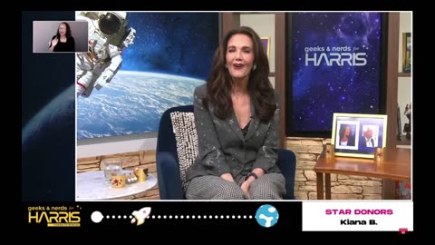 Lynda Carter Thanks the Creator of the Geeks and Nerds Zoom Stream