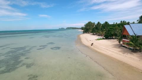 Beautiful beach on an island