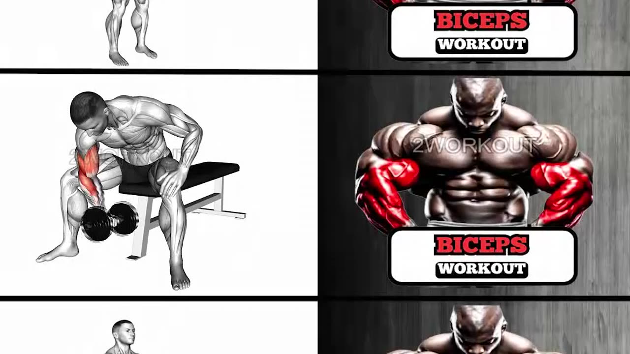 Biceps Workout Routine #2workout #workout #bicepsworkout #forearms #bicepsday