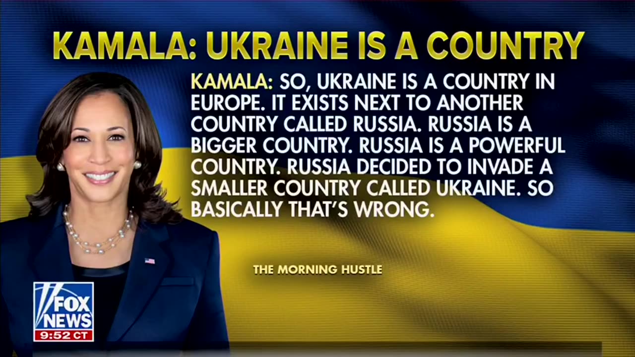 Kamala Harris explains the Ukraine/Russia conflict