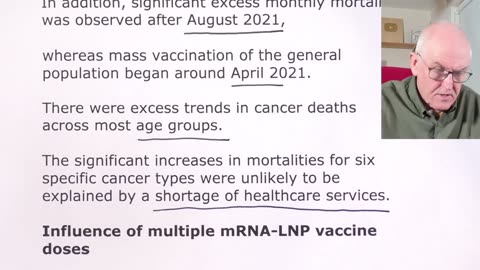 Japan study post Jab ... cancer on rise