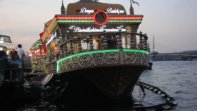 Floating Restaurant in Turkey