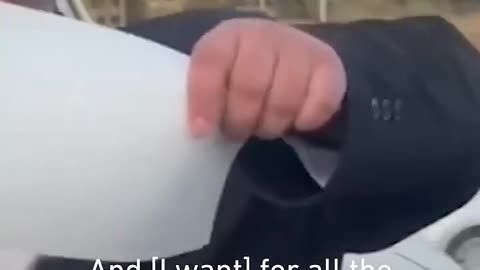 Israeli man filmed saying he wants the land to be returned to Palestinians