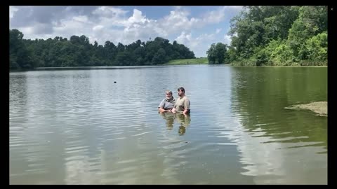 Baptizing Cayden