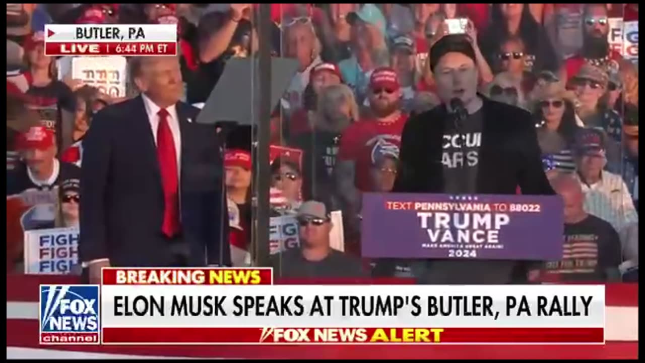 Elon Musk joins Trump onstage at Butler rally: If you're seeing this, I have 1 ask of you