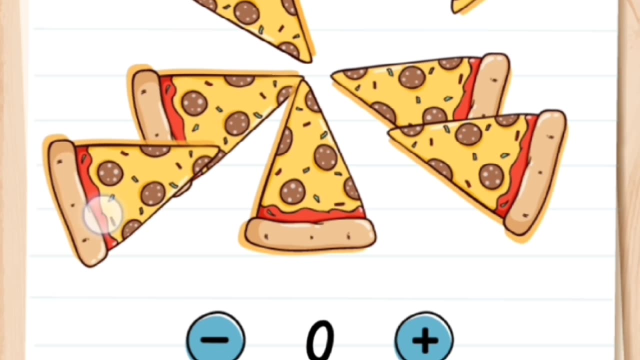 Who many Pizza Slices do we have? Brain test level 5 #gaming #games