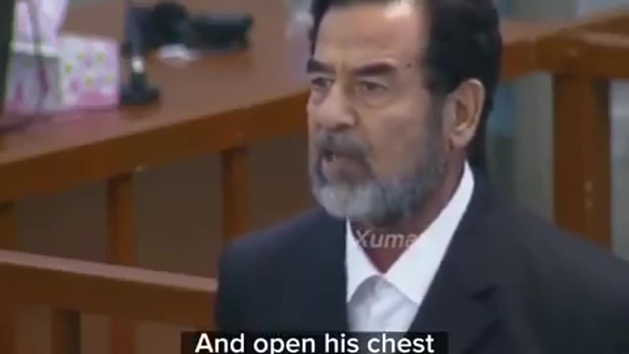 Saddam Hussein sentenced & defiant