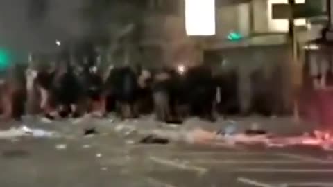 Liverpool, England — White, working class rioters have continued into the night