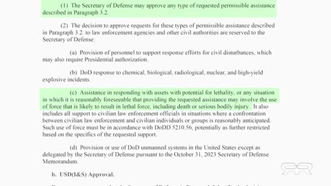 DoD Authorizes Lethal Force Against Americans