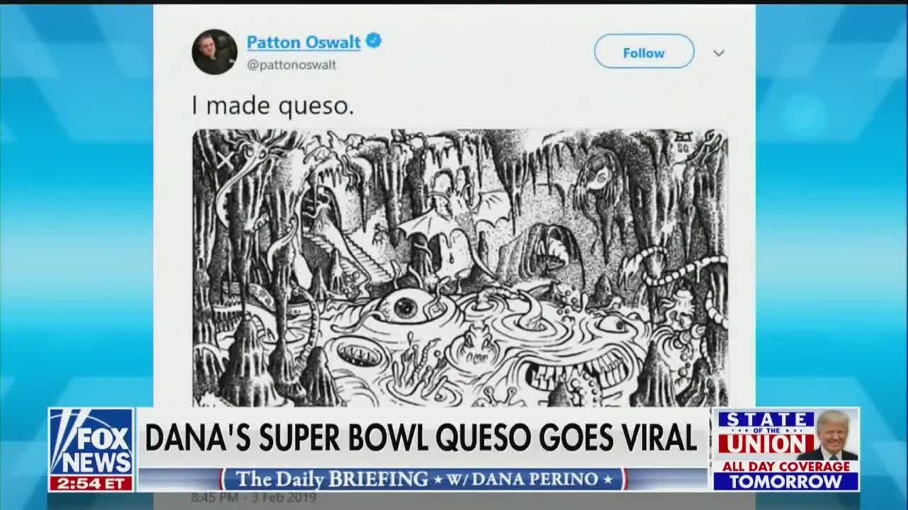 Dana Perino tried to defend her Game day queso