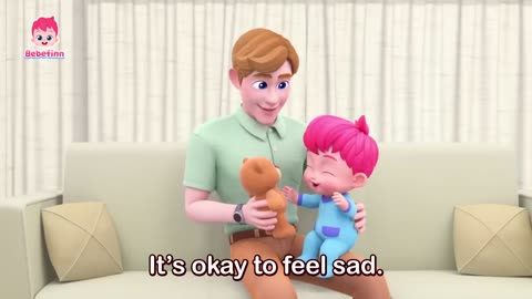 😭😡😰 Sharing My Emotions _ It's Okay to Cry _ Healthy Habits _ Bebefinn Best Nursery Rhymes