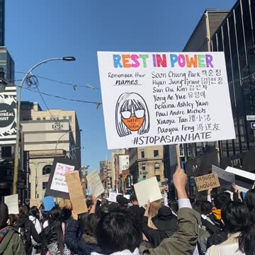 Powerful Video From Montreal's Anti-Asian Racism March