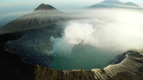 Volcanic crater