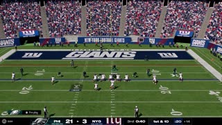 NFL WEEK 7 - Giants VS Eagles - Madden 25 Full Game