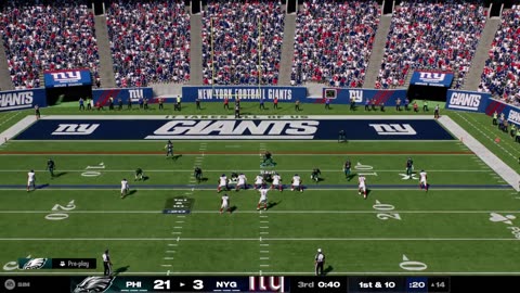 NFL WEEK 7 - Giants VS Eagles - Madden 25 Full Game