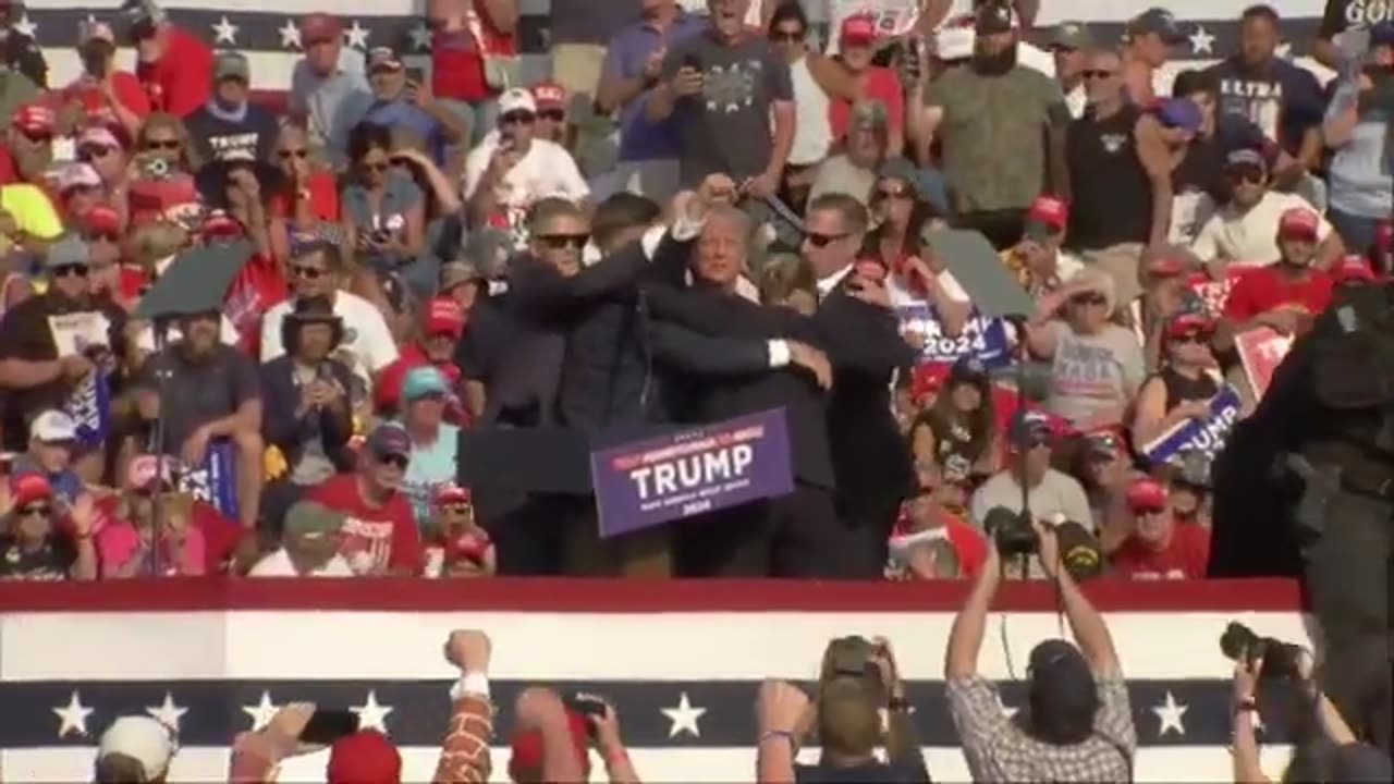 Shots fired at Trump rally