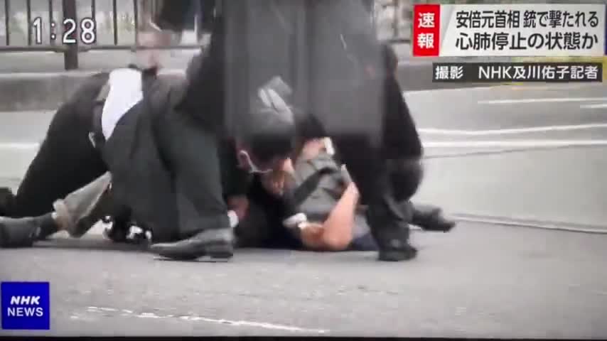 WARNING GRAPHIC: Video Shows the Exact Moment Fmr Japan Prime Minister Shinzo Abe was Assassinated