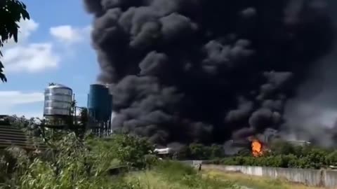 Explosion at a plastic resin factory in Taiwan