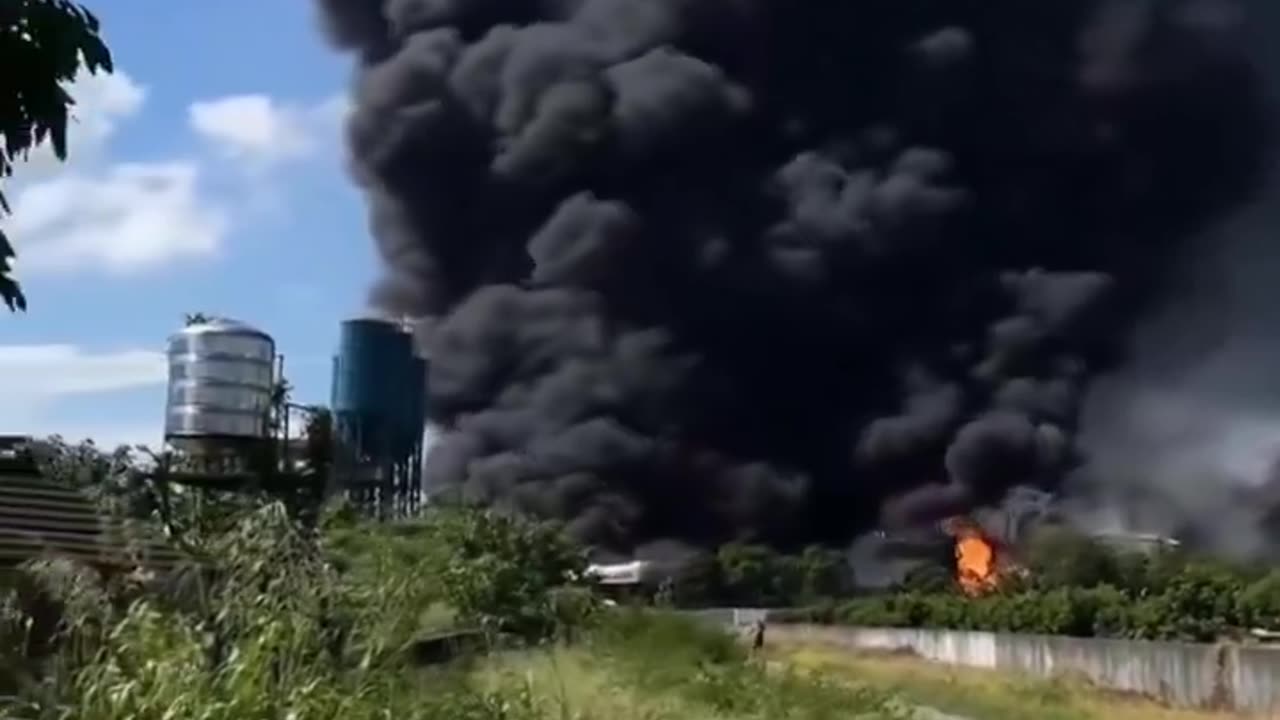 Explosion at a plastic resin factory in Taiwan