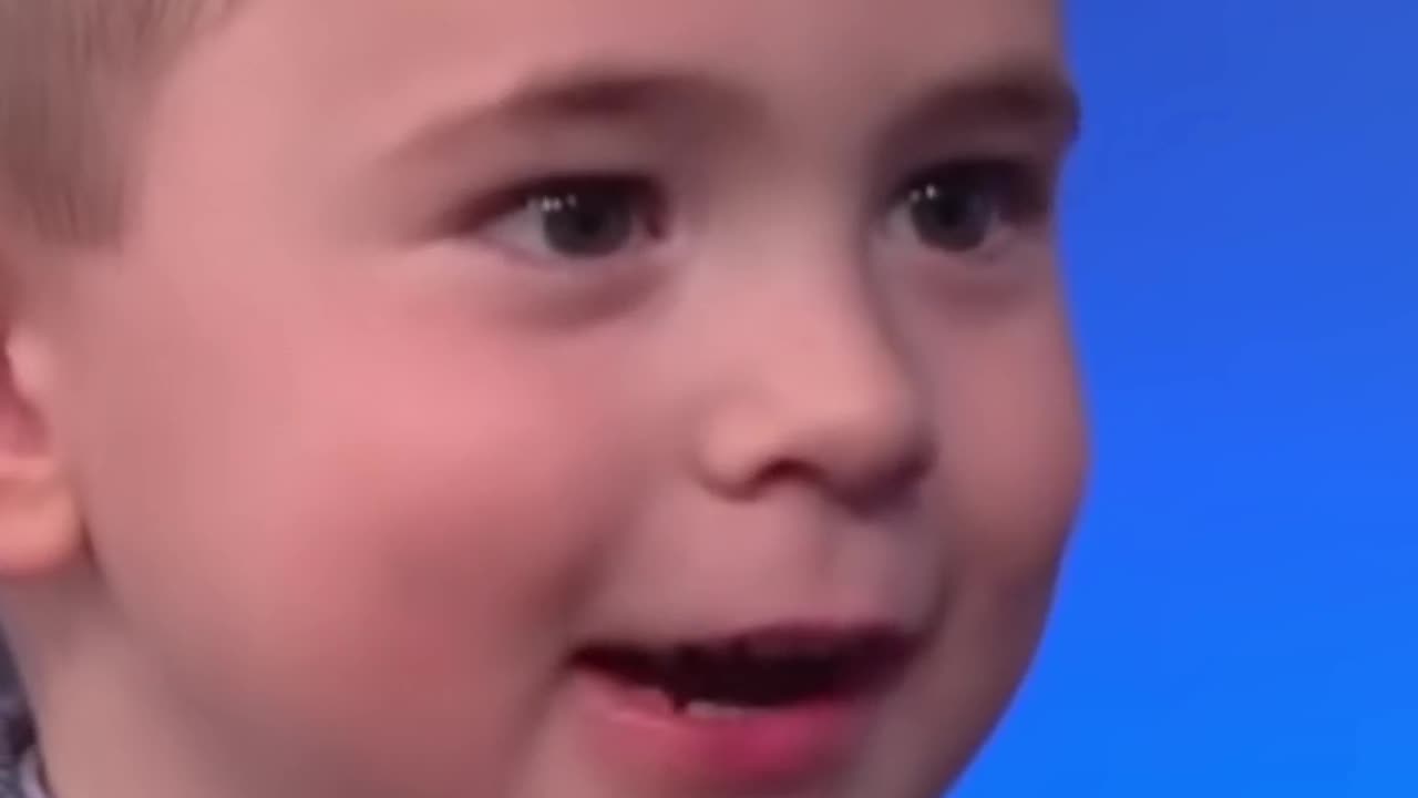 A 4 year old boy talking about 2